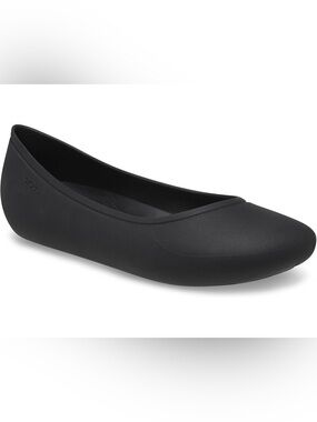 CROCS BROOKLYN BALLET FLATS IN BLACK 9